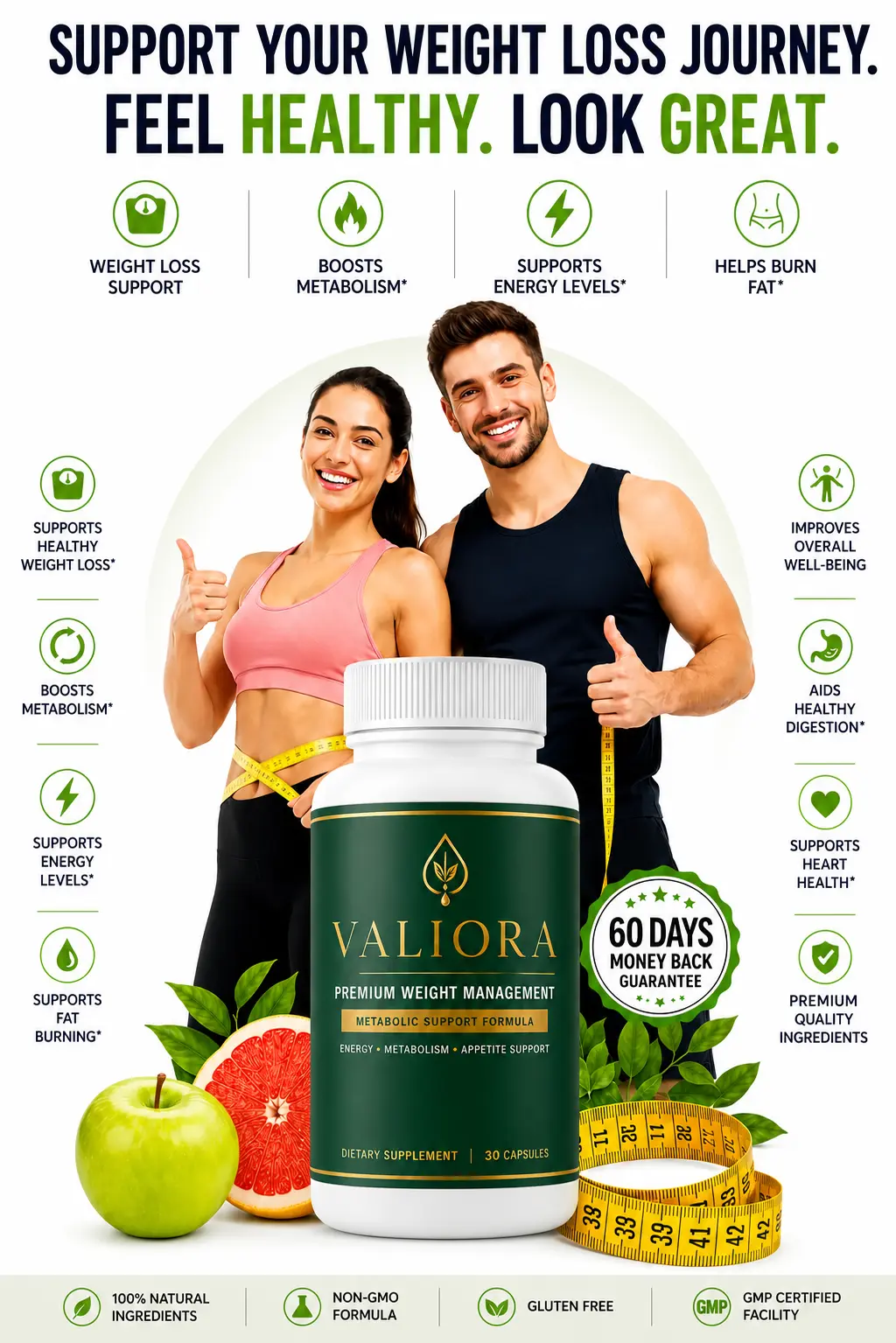 Valiora Natural Weight Loss Support Supplement